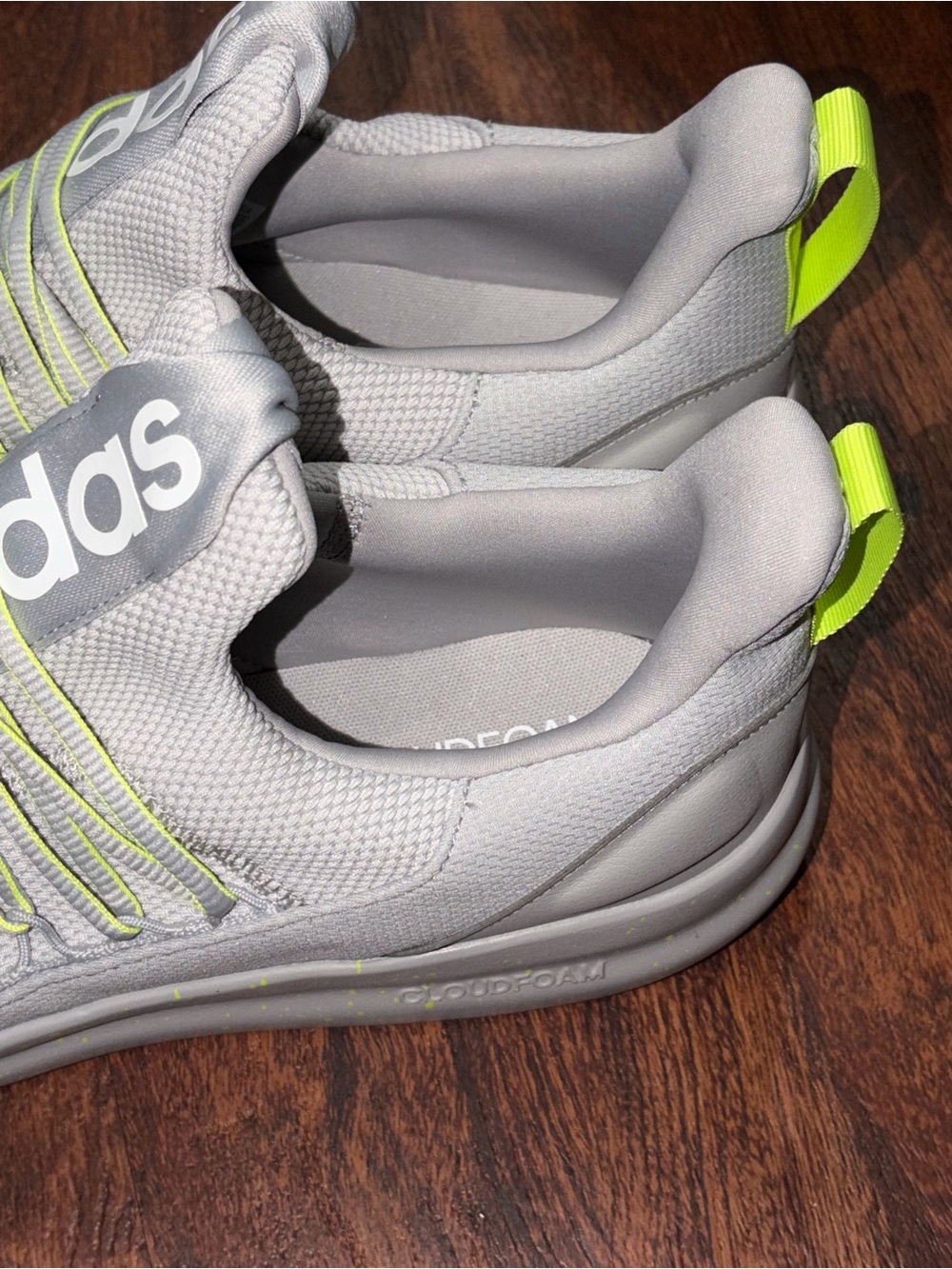ADIDAS SIZE 14 LITE RACER ADAPT RUNNING ATHLETIC SHOES GREY - Picture 5 of 12
